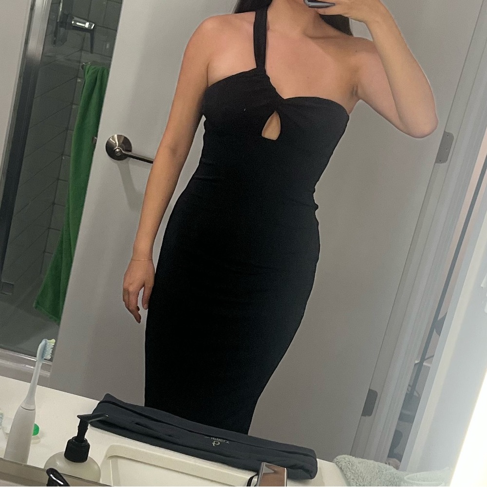 NWT Hello Molly black semi formal midi dress